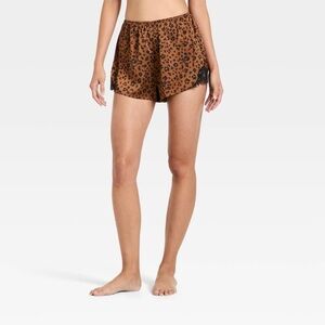 Size 1X Auden Leopard Print Lounge Shorts